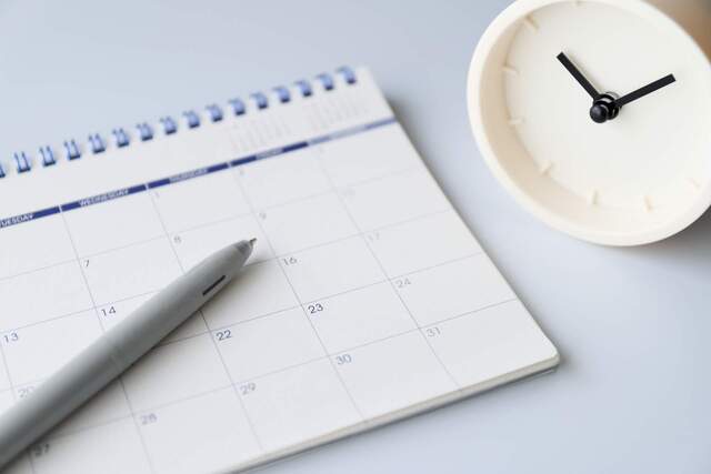 無理のないスケジュール調整